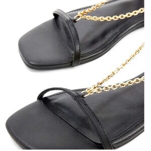 Womens Express Chain‎ Strap Flat Sandals Size 10